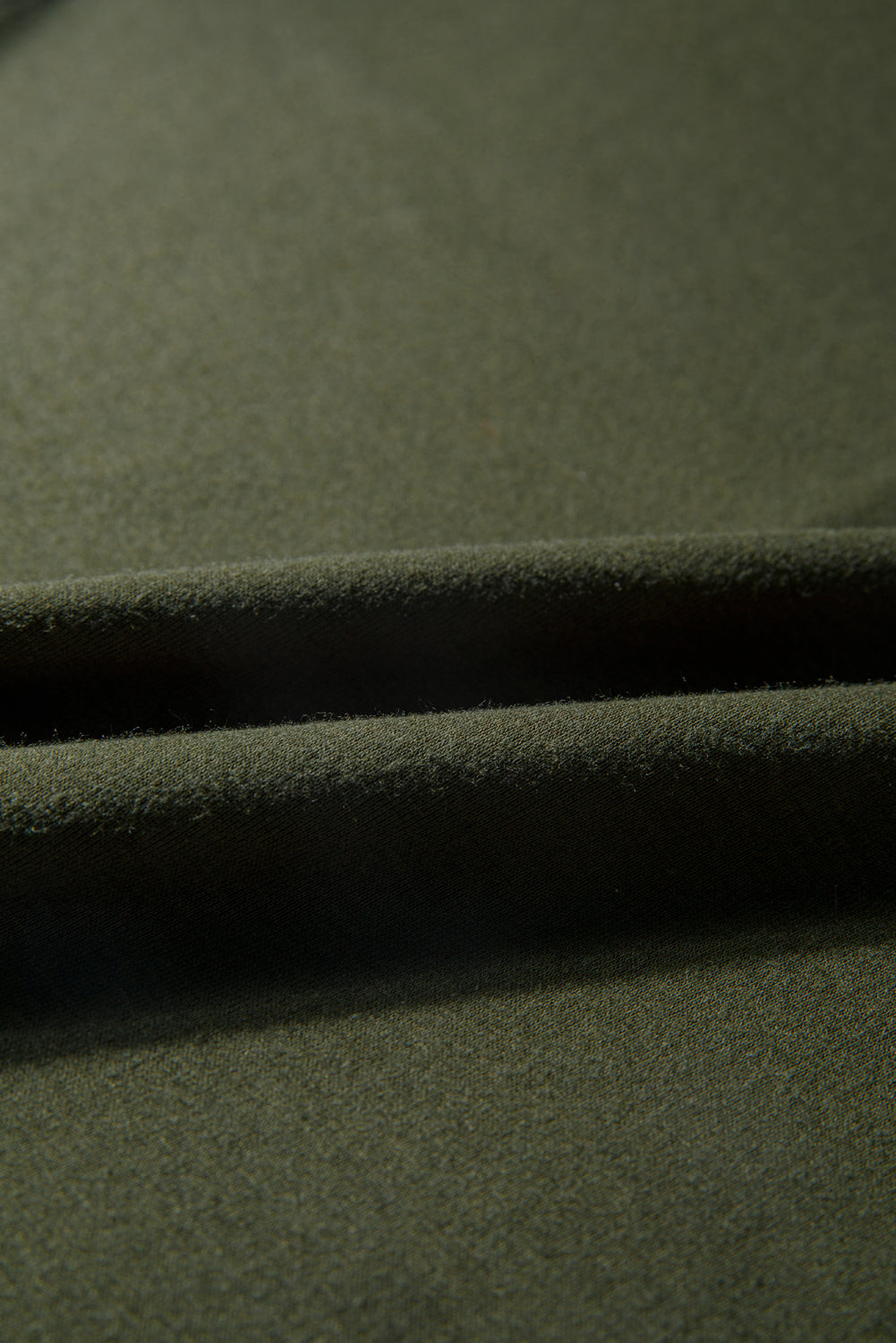 Four Leaf Clover Solid Color Extended Cuffs Long Sleeve Top