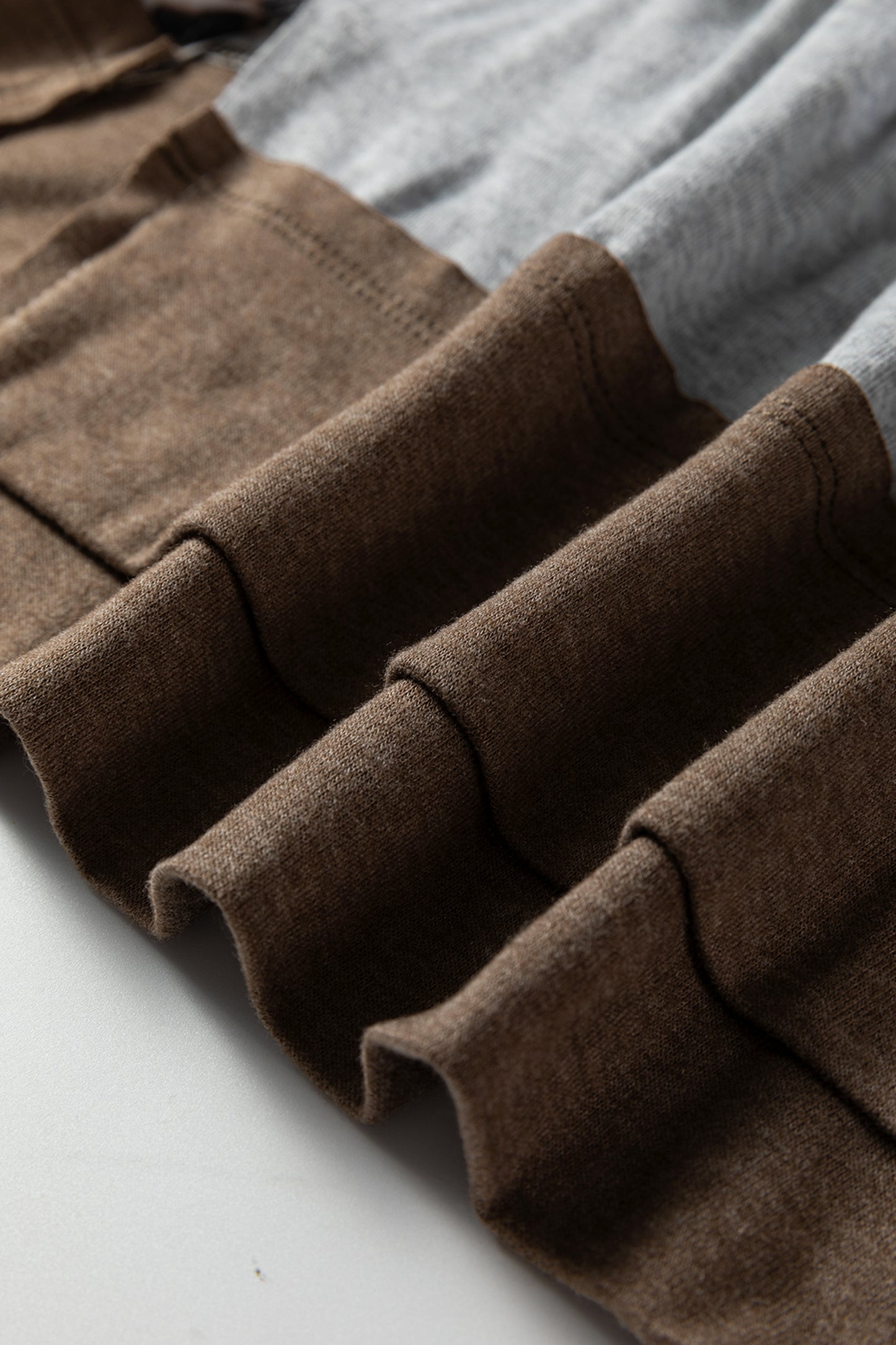 Gray Color Block Leopard Patchwork Dolman Sleeve High Low Baggy Sweatshirt