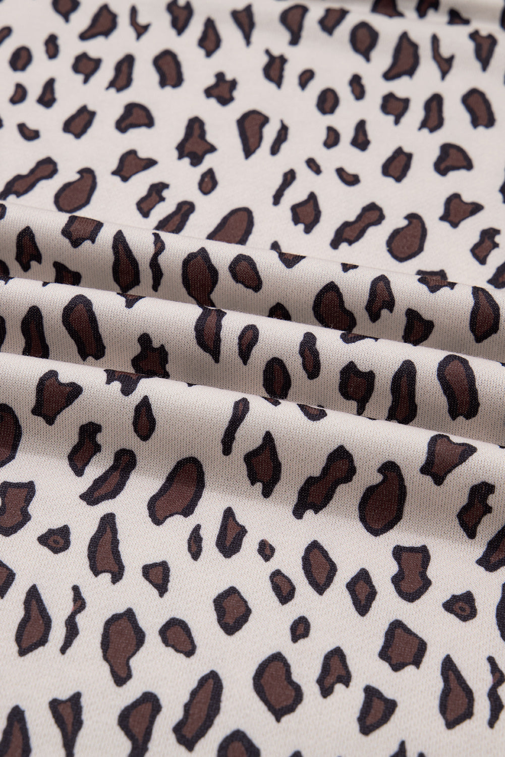 Khaki Leopard Print Zip up Collar Patchwork Shift Mini Dress